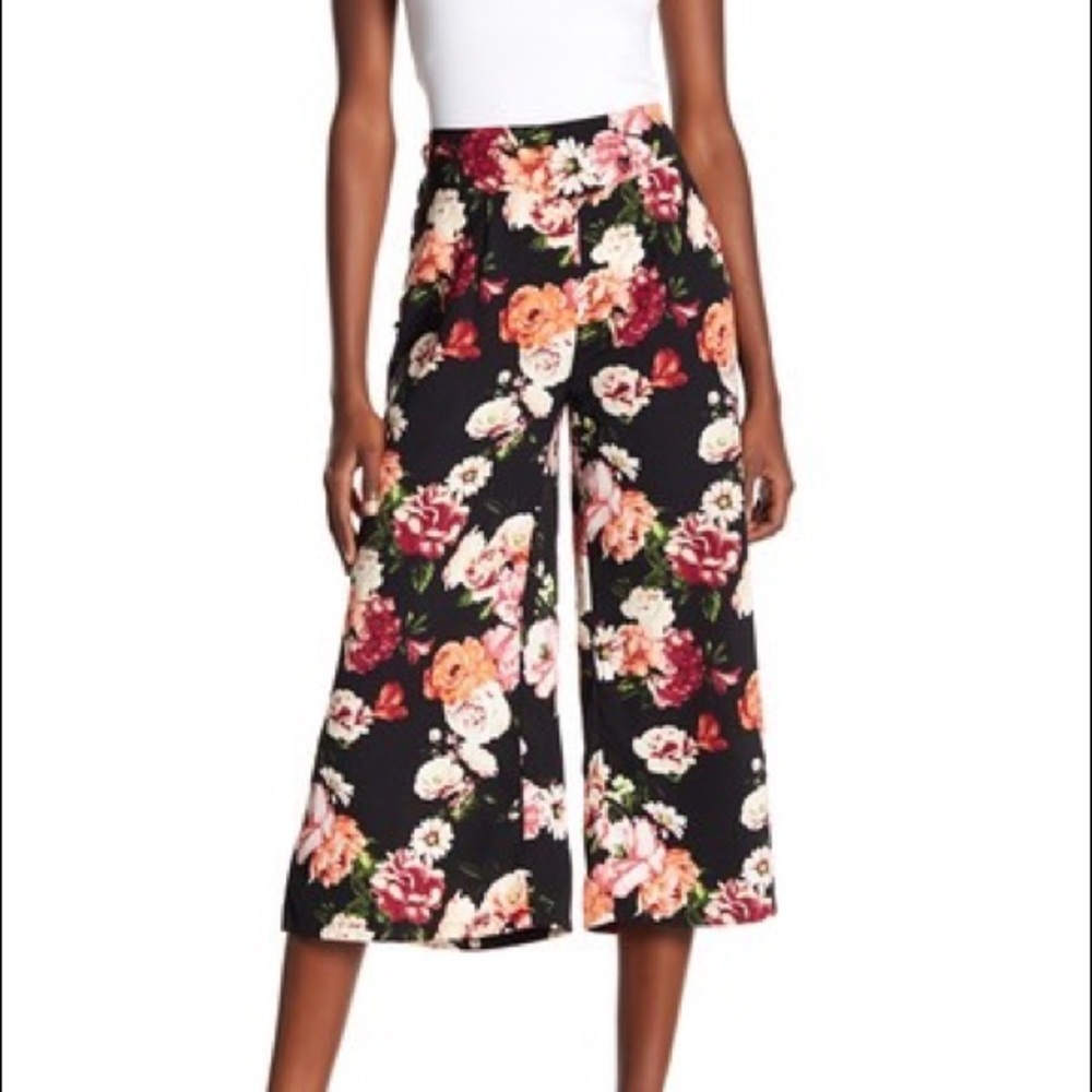 High Waist Floral Print Pants by Love, Fire LA